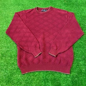 Vintage Isle of Cotton Maroon Sweater